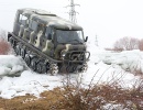 УАЗ Узола преодолевает снежные барьеры